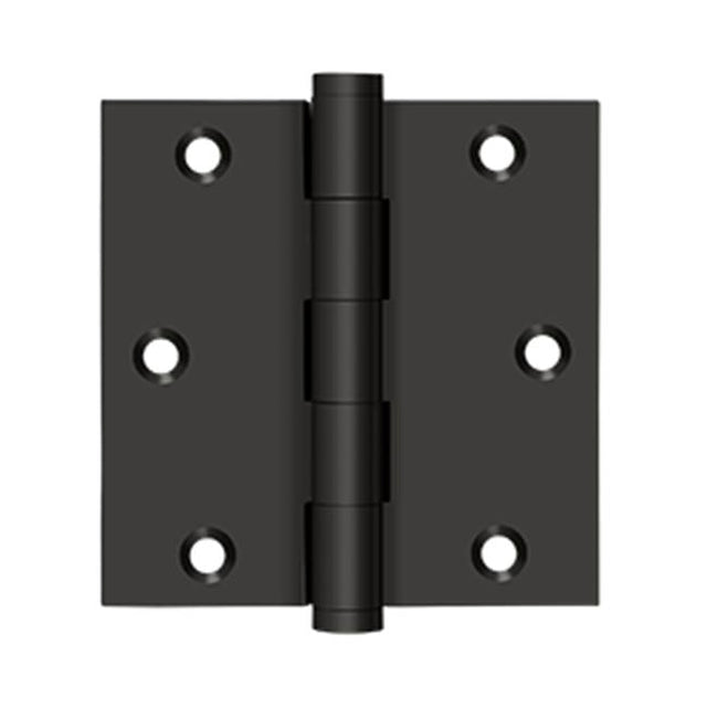Deltana - 3-1/2'' x 3-1/2'' Square Hinge, Residential - Oil-rubbed Bronze