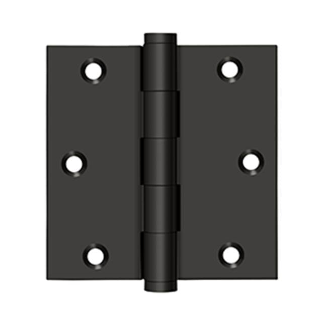 Deltana - 3-1/2'' x 3-1/2'' Square Hinge - Oil-rubbed Bronze