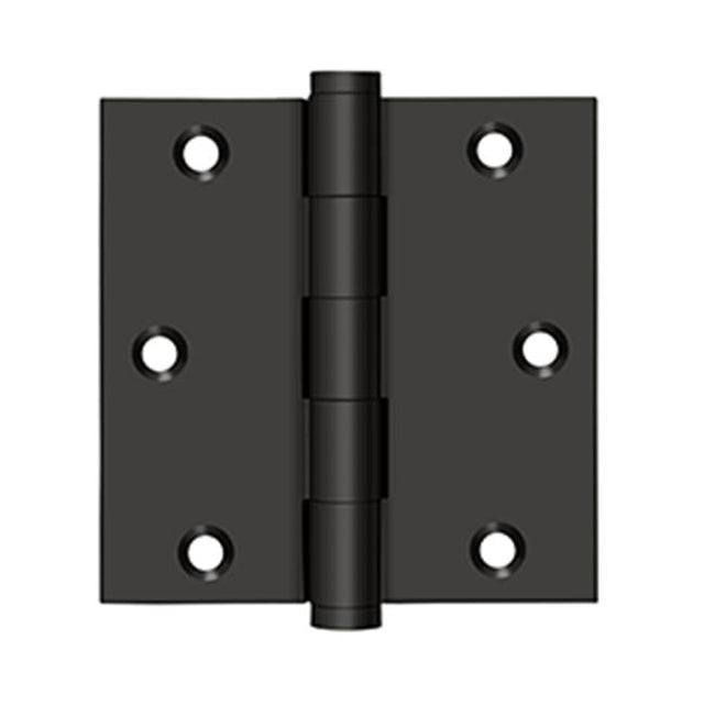 Deltana - 3-1/2'' x 3-1/2'' Square Hinge - Oil-rubbed Bronze