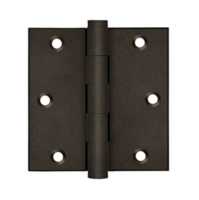 Deltana - 3-1/2'' x 3-1/2'' Square Hinges - Bronze Dark