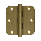 Deltana - 3-1/2'' x 3-1/2'' x 5/8'' Radius Hinges - Bronze Medium