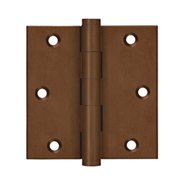 Deltana - 3-1/2'' x 3-1/2'' Square Hinges - Bronze Rust