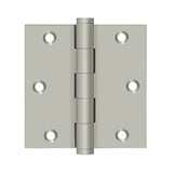 Deltana - 3-1/2'' x 3-1/2'' Square Hinge, Residential - Brushed Nickel