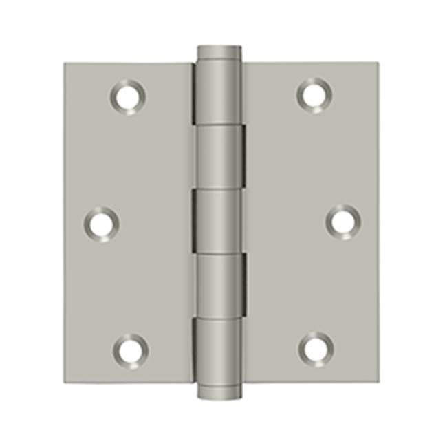 Deltana - 3-1/2'' x 3-1/2'' Square Hinge - Brushed Nickel