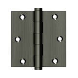 Deltana - 3-1/2'' x 3-1/2'' Square Hinge, Residential - Antique Nickel