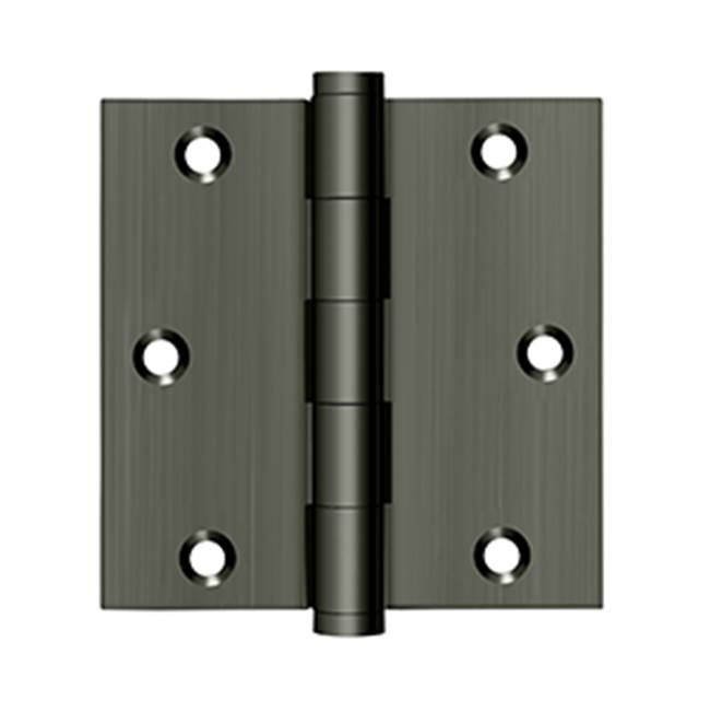 Deltana - 3-1/2'' x 3-1/2'' Square Hinge - Antique Nickel