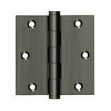 Deltana - 3-1/2'' x 3-1/2'' Square Hinge - Antique Nickel