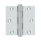 Deltana - 3-1/2'' x 3-1/2'' Square Hinge, Residential - Polished Chrome