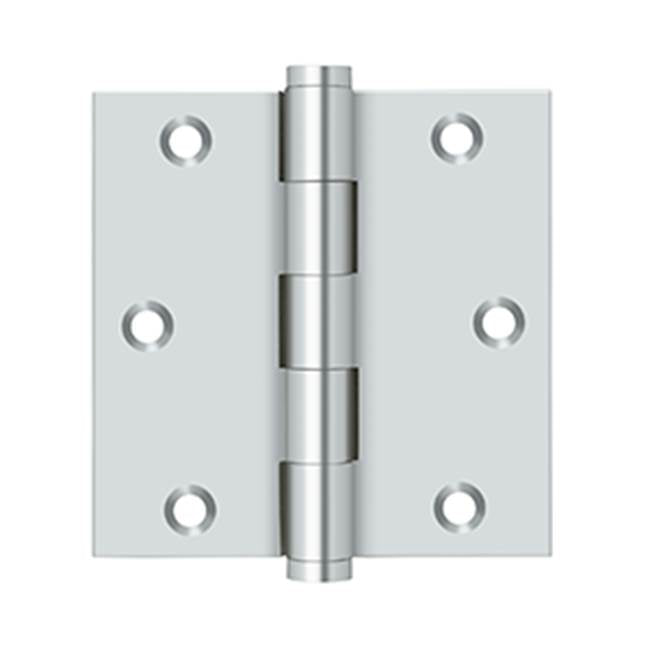 Deltana - 3-1/2'' x 3-1/2'' Square Hinge - Polished Chrome