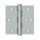 Deltana - 3-1/2'' x 3-1/2'' Square Hinge - Brushed Chrome