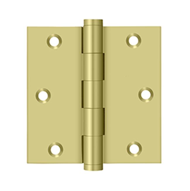 Deltana - 3-1/2'' x 3-1/2'' Square Hinge - Polished Brass