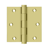 Deltana - 3-1/2'' x 3-1/2'' Square Hinge - Polished Brass