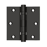 Deltana - 3-1/2'' x 3-1/2'' Square Hinge, Ball Bearings - Oil-rubbed Bronze