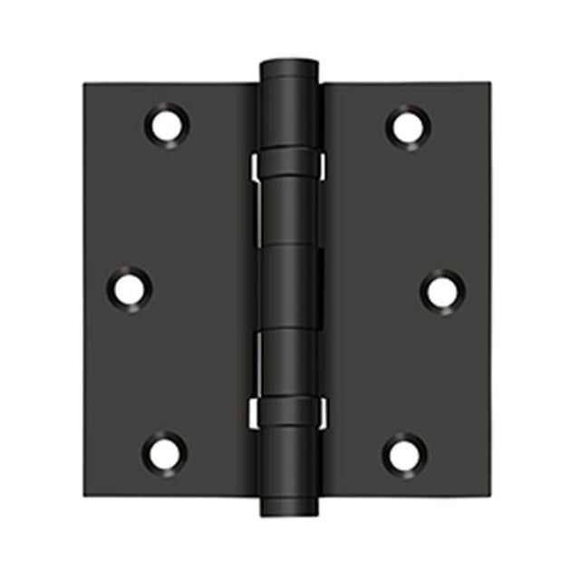 Deltana - 3-1/2'' x 3-1/2'' Square Hinge, Ball Bearings - Oil-rubbed Bronze