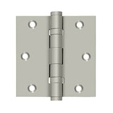 Deltana - 3-1/2'' x 3-1/2'' Square Hinge, Ball Bearings - Brushed Nickel