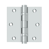 Deltana - 3-1/2'' x 3-1/2'' Square Hinge, Ball Bearings - Polished Chrome