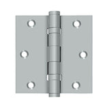Deltana - 3-1/2'' x 3-1/2'' Square Hinge, Ball Bearings - Brushed Chrome
