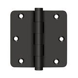 Deltana - 3-1/2'' x 3-1/2'' x 1/4'' Radius Hinge, Residential - Oil-rubbed Bronze