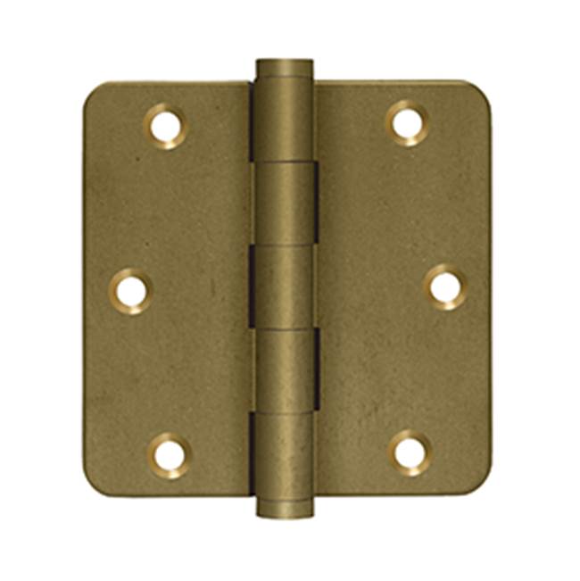 Deltana - 3-1/2'' x 3-1/2'' x 1/4'' Radius Hinges - Bronze Medium