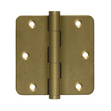 Deltana - 3-1/2'' x 3-1/2'' x 1/4'' Radius Hinges - Bronze Medium