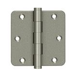 Deltana - 3-1/2'' x 3-1/2'' x 1/4'' Radius Hinges - White Light
