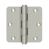 Deltana - 3-1/2'' x 3-1/2'' x 1/4'' Radius Hinge, Residential - Brushed Nickel