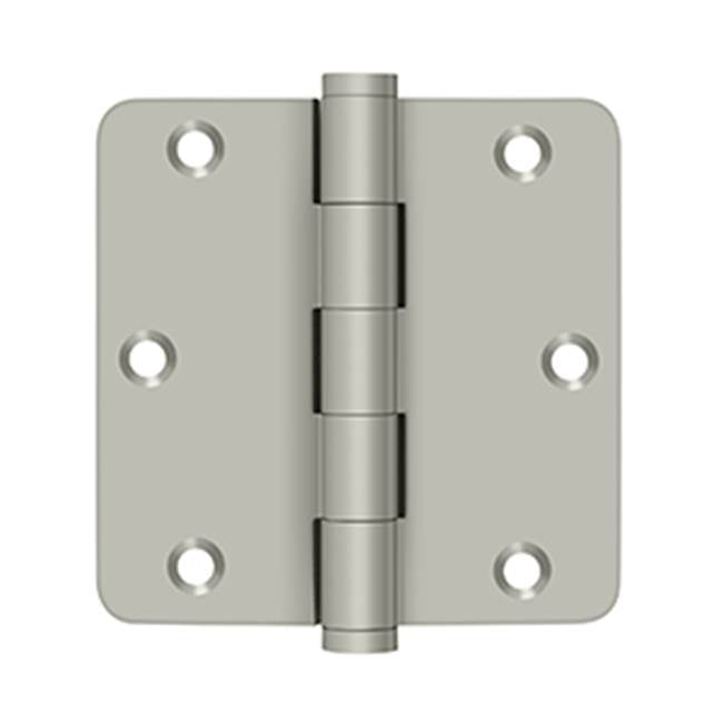 Deltana - 3-1/2'' x 3-1/2'' x 1/4'' Radius Hinges - Brushed Nickel