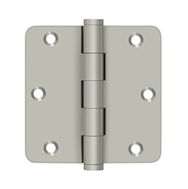 Deltana - 3-1/2'' x 3-1/2'' x 1/4'' Radius Hinges - Brushed Nickel