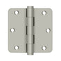 Deltana - 3-1/2'' x 3-1/2'' x 1/4'' Radius Hinges - Brushed Nickel