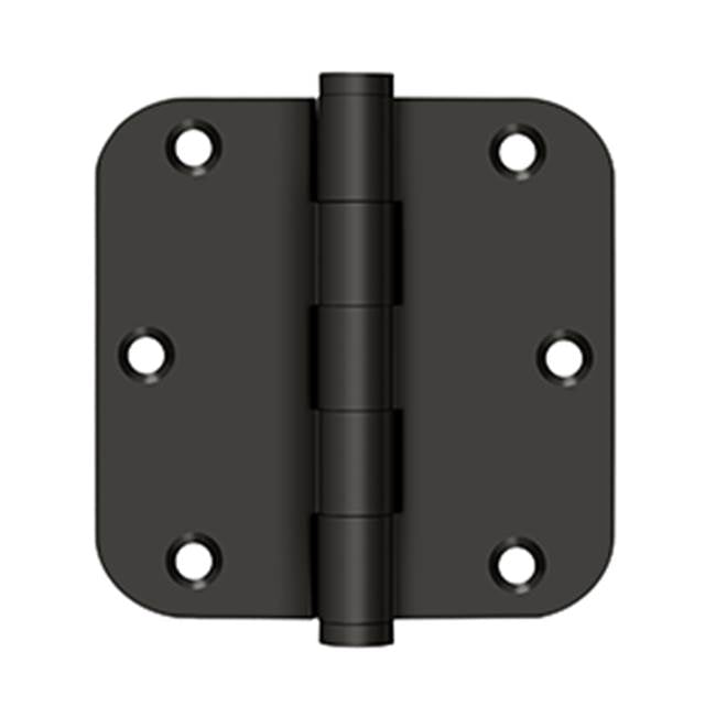 Deltana - 3-1/2'' x 3-1/2'' x 5/8'' Radius Hinge, Residential - Oil-rubbed Bronze