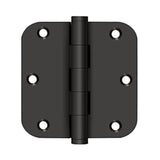 Deltana - 3-1/2'' x 3-1/2'' x 5/8'' Radius Hinges - Oil-rubbed Bronze