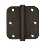 Deltana - 3-1/2'' x 3-1/2'' x 5/8'' Radius Hinges - Bronze Dark