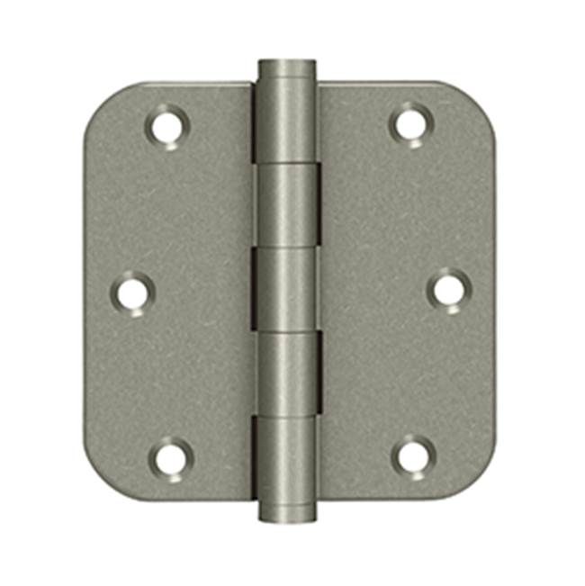 Deltana - 3-1/2'' x 3-1/2'' x 5/8'' Radius Hinges - White Light