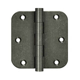 Deltana - 3-1/2'' x 3-1/2'' x 5/8'' Radius Hinges - White Medium