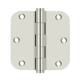 Deltana - 3-1/2'' x 3-1/2'' x 5/8'' Radius Hinges - Polished Nickel