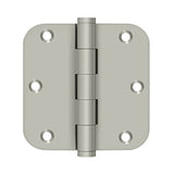 Deltana - 3-1/2'' x 3-1/2'' x 5/8'' Radius Hinge, Residential - Brushed Nickel