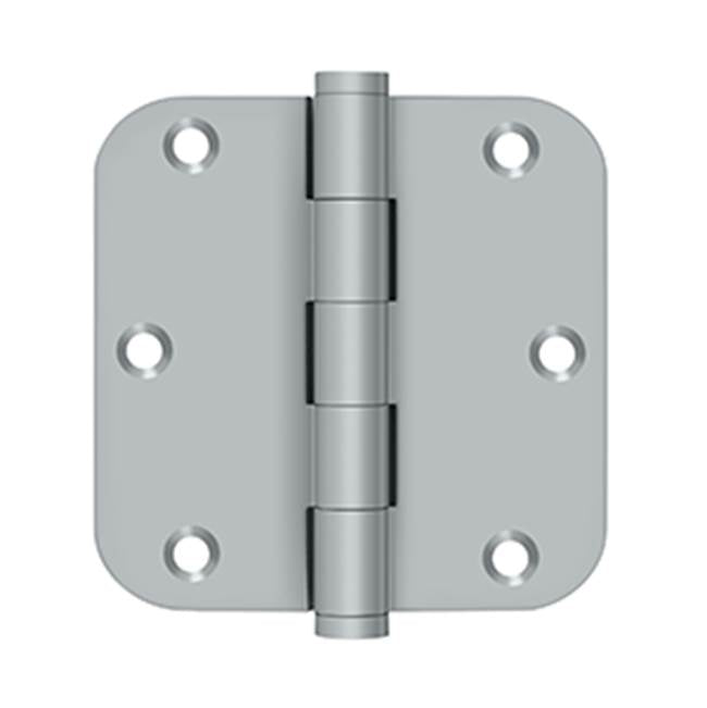 Deltana - 3-1/2'' x 3-1/2'' x 5/8'' Radius Hinges - Brushed Chrome