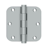 Deltana - 3-1/2'' x 3-1/2'' x 5/8'' Radius Hinges - Brushed Chrome