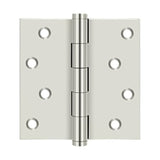 Deltana - 4'' x 4'' Square Hinges Residential / Zig-Zag - Polished Nickel