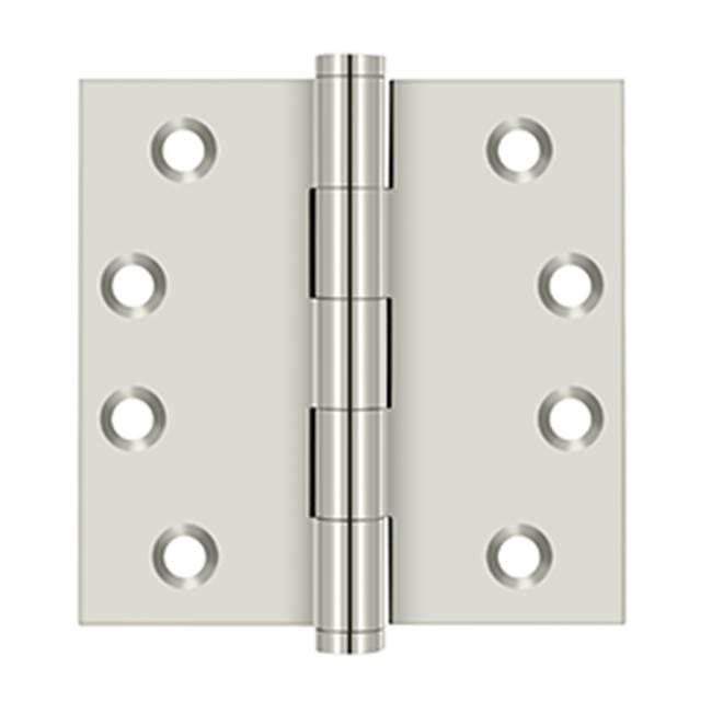 Deltana - 4'' x 4'' Square Hinges - Polished Nickel