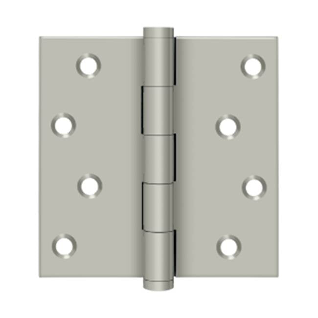 Deltana - 4'' x 4'' Square Hinges Residential / Zig-Zag - Brushed Nickel