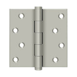 Deltana - 4'' x 4'' Square Hinges Residential / Zig-Zag - Brushed Nickel