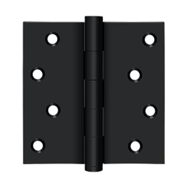 Deltana - 4'' x 4'' Square Hinges Residential / Zig-Zag - Paint Black