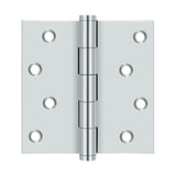 Deltana - 4'' x 4'' Square Hinges Residential / Zig-Zag - Polished Chrome
