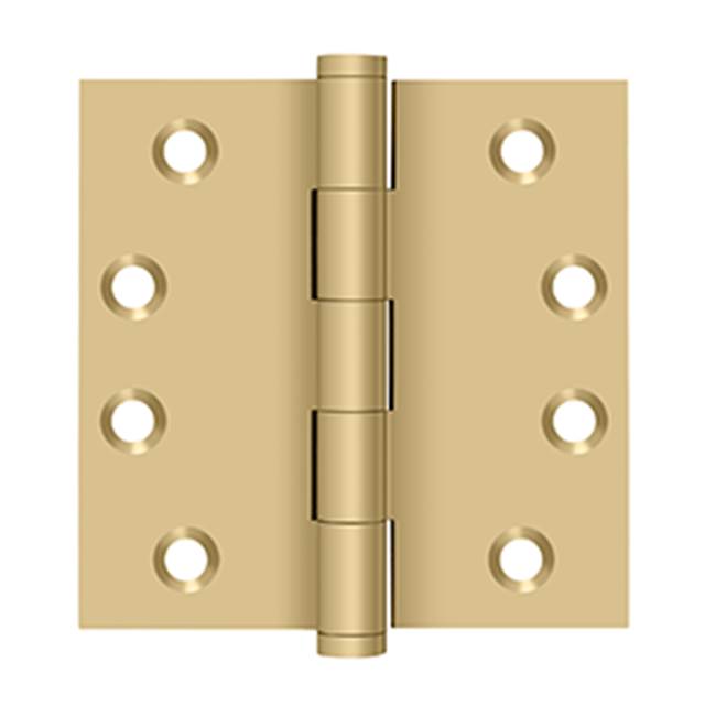 Deltana - 4'' x 4'' Square Hinges - Brushed Brass