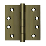 Deltana - 4'' x 4'' Square Hinges - Antique Brass