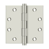 Deltana - 4-1/2'' x 4-1/2'' Square Hinges - Polished Nickel