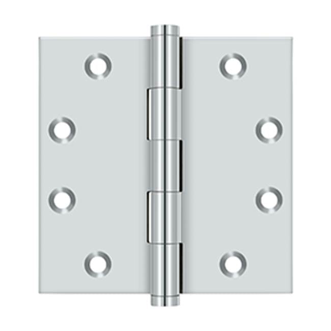 Deltana - 4-1/2'' x 4-1/2'' Square Hinges - Polished Chrome
