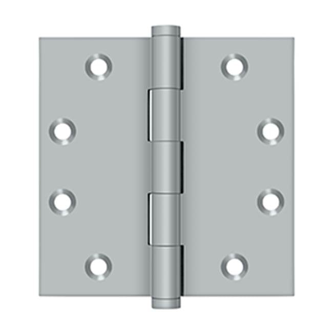 Deltana - 4-1/2'' x 4-1/2'' Square Hinges - Brushed Chrome