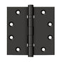 Deltana - 4-1/2'' x 4-1/2'' Square Hinges, Ball Bearings - Oil-rubbed Bronze